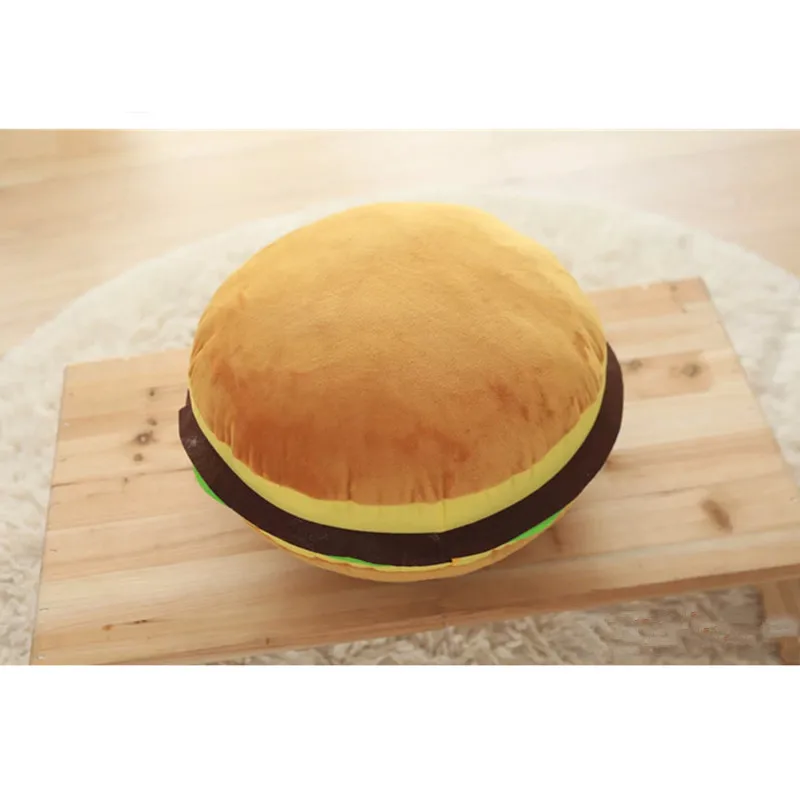 100% جديد هامبرغر الإبداعي لطيف الوسائد وسادة سيارة مكتب أريكة وسادة وسادة منتجات المنزل هدايا عيد