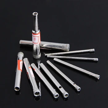 

For 10Pcs 3-8mm Diamond Coated Core Saw Hole Drill Tool Set For Glass Marble Tiles Promotion