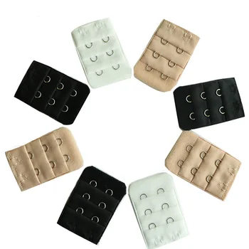 

3pcs Back Bra Extender Hook Clips Strap Extension 2 Hook Bra Extensions Strapless Sewing Tool Women's Underwear Accessories
