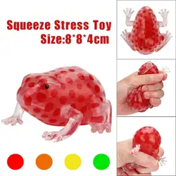 Новинка 8 см из бисера стресс мяч липкий Squeeze лягушки сжимая стресса игрушка