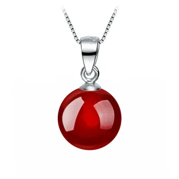 

Wholesale 925 sterling silver fashion rhinestone ball ladies pendant necklace jewelry women short box chain no fade birthday