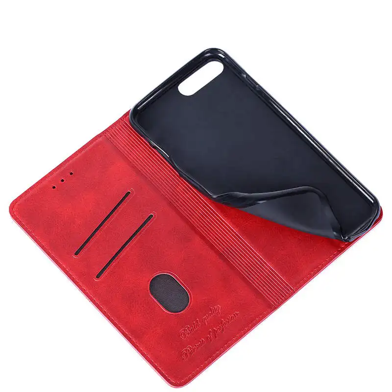 for Huawei Honor 8X Case Flip Leather Luxury Automatic Adsorption Card Holder Business Cover Inner TPU Case for Honor 8X 7X Case09