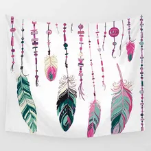 Hot sale different style color beautiful feather pattern wall hanging tapestry home decoration wall tapestry tapiz pared Hot sale different style color beautiful feather pattern wall hanging tapestry home decoration wall tapestry tapiz pared