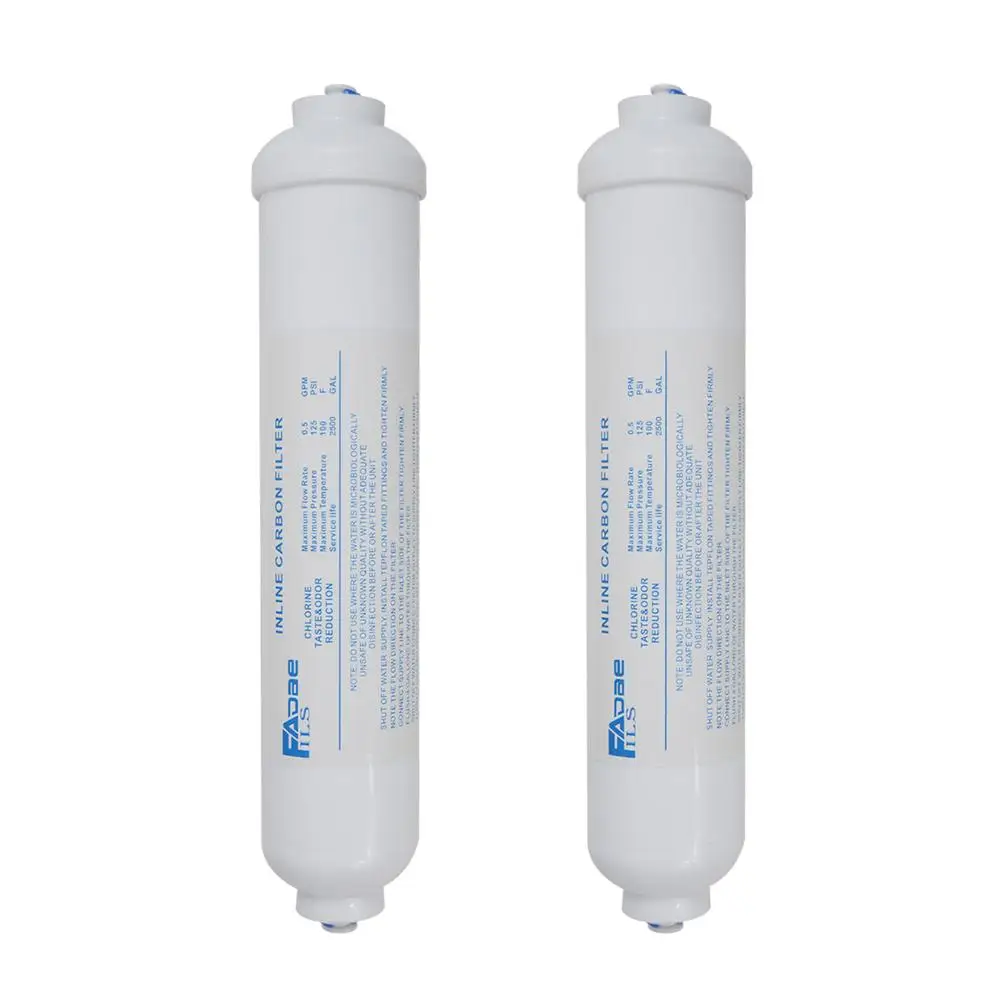 Externo na Linha de Filtro de Água para Samsung Filtro de Carbono de Coco Pacote Daewoo Beko Geladeira 2-polegada od x 10 Inline 1 – 4 qc 2 lg