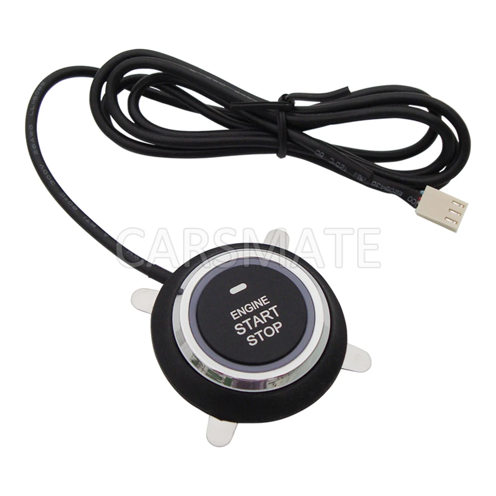 

DC12v Car Engine Push Start Stop Button Ignition Starter Engine Starter Switch Working With Keyless Entry & Push Start System
