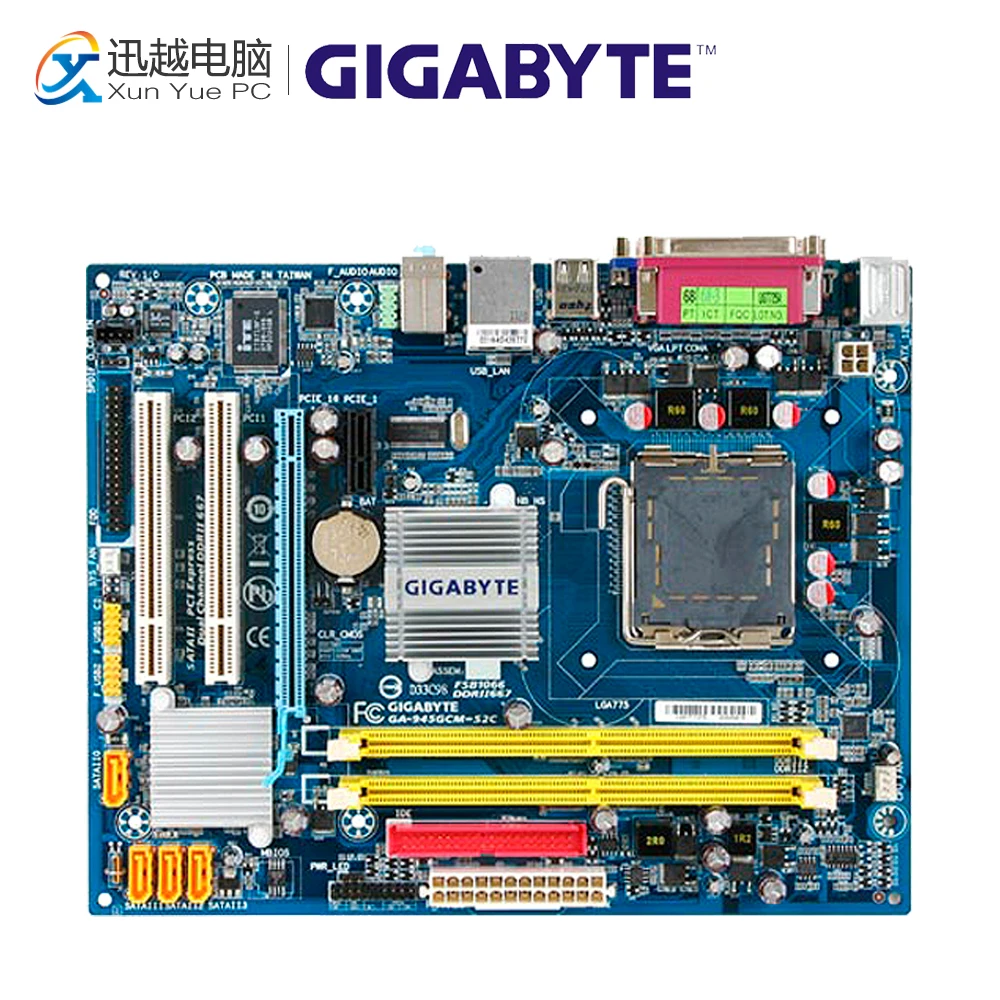 

Gigabyte GA-945GCM-S2C Desktop Motherboard 945GCM-S2C 945GC LGA 775 DDR2 4G SATA2 Micro ATX