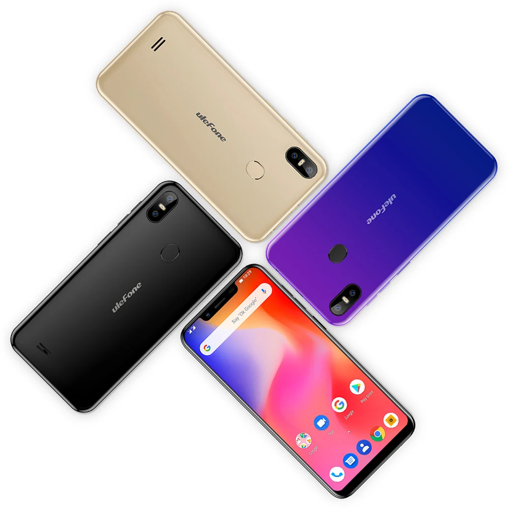 Мобильный телефон Ulefone S10 Pro, 5,7 HD+ 19:9, 2 Гб ОЗУ, 16 Гб ПЗУ, 16 МП, Android 8,1, MT6739WA, четырехъядерный, разблокировка лица, 4G, смартфон