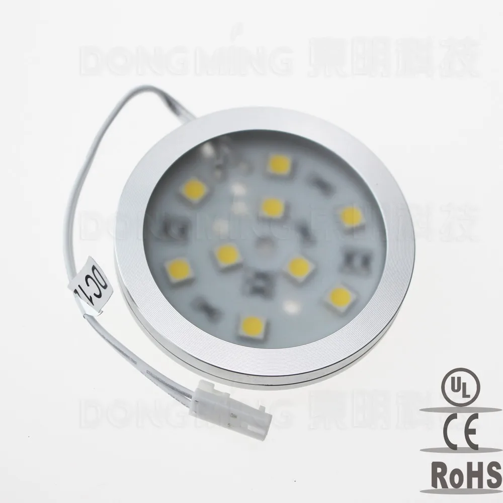 50 шт. DC 12 v 9 светодиодов r60 SMD 5050 современный светодиодный прожектор круглый встраиваемый шкаф для хранения свет для шкафа/инвертор дома панели Настенный и потолочный светильник