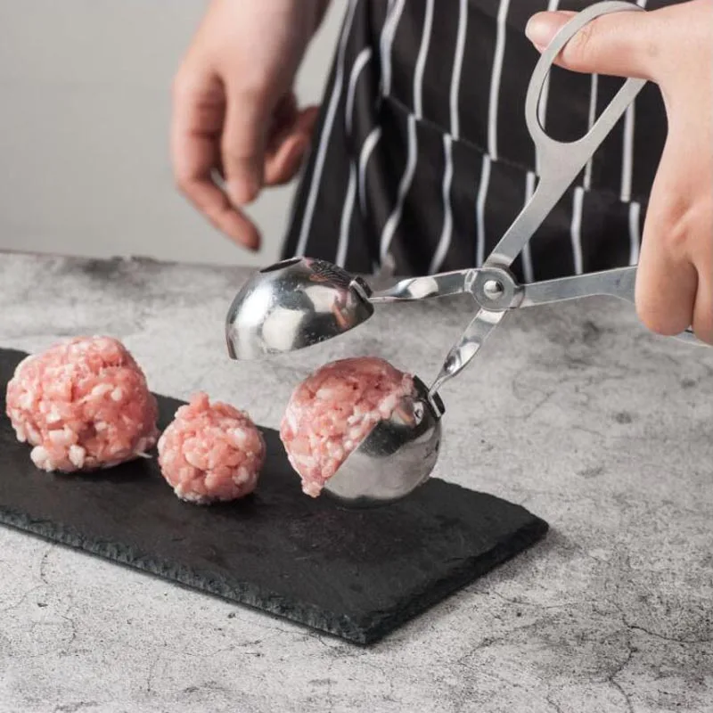 Набор Meatball Maker 2 размера нержавеющая сталь Фаршированная Фрикаделька машина кухонные инструменты DIY мясо рыбы мяч пресс-формы