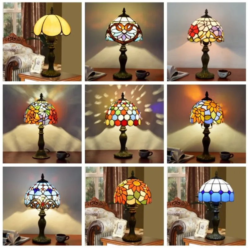 colorful stained glass lamp bohemia light