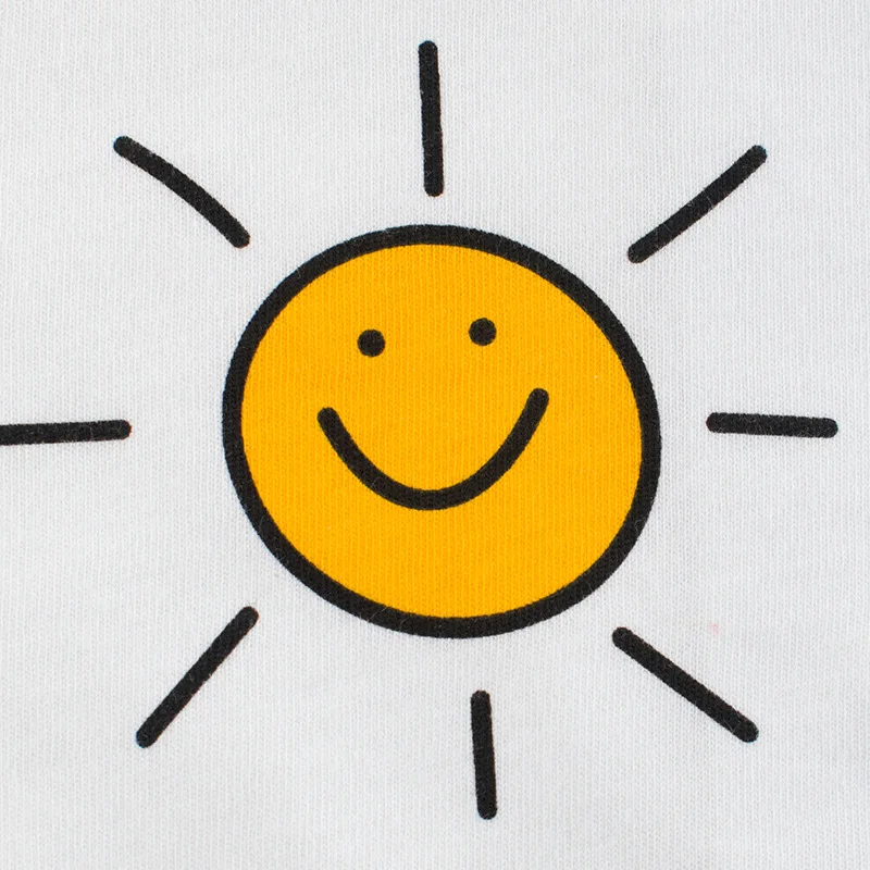 Детская футболка с надписью You Are My Sunshine 27 шт. летние хлопковые топы короткими