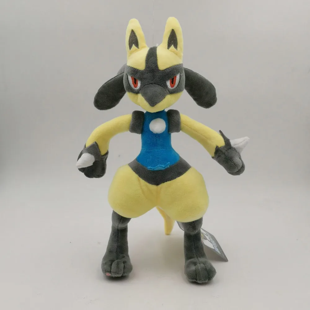 30 см Мультфильм карман животные разных цветов Lucario Мягкие плюшевые игрушки куклы Pok Домашние животные Дети Рождественский подарок игрушечные лошадки SA1928