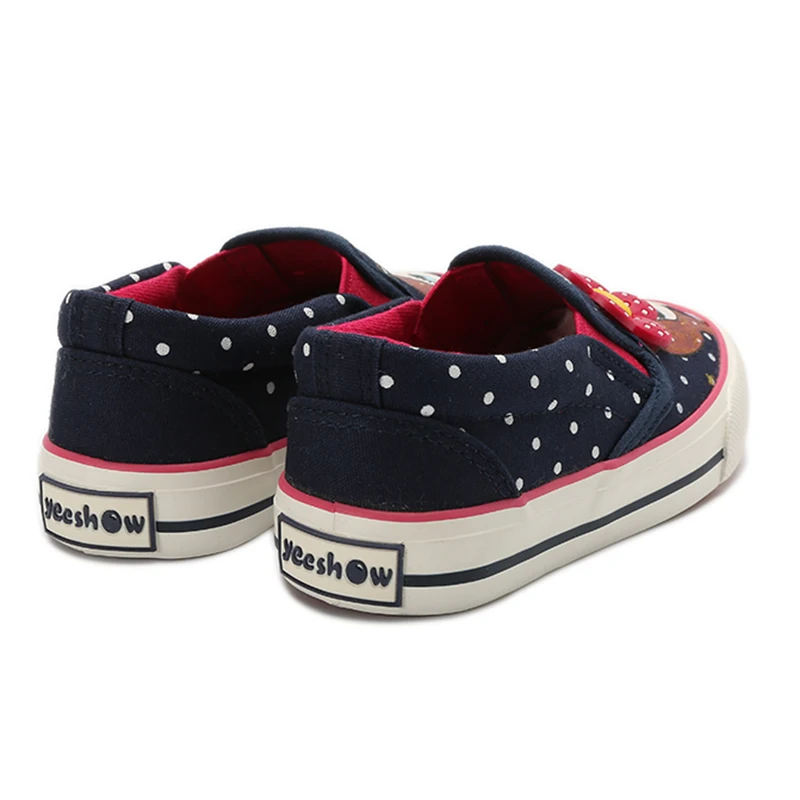 Ceny Dziewczęce brezentowe buty 2020 nowa wiosna dzieci mieszkania Polka Dot moda dziecięce trampki Denim dziewczyny księżniczka buty obuwie codzienne