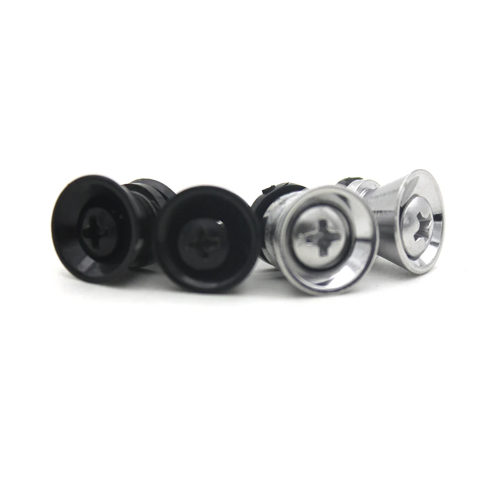 2 шт./компл. замок для гитарного ремня Pins Peg Metal Black/Silver акустической электрической