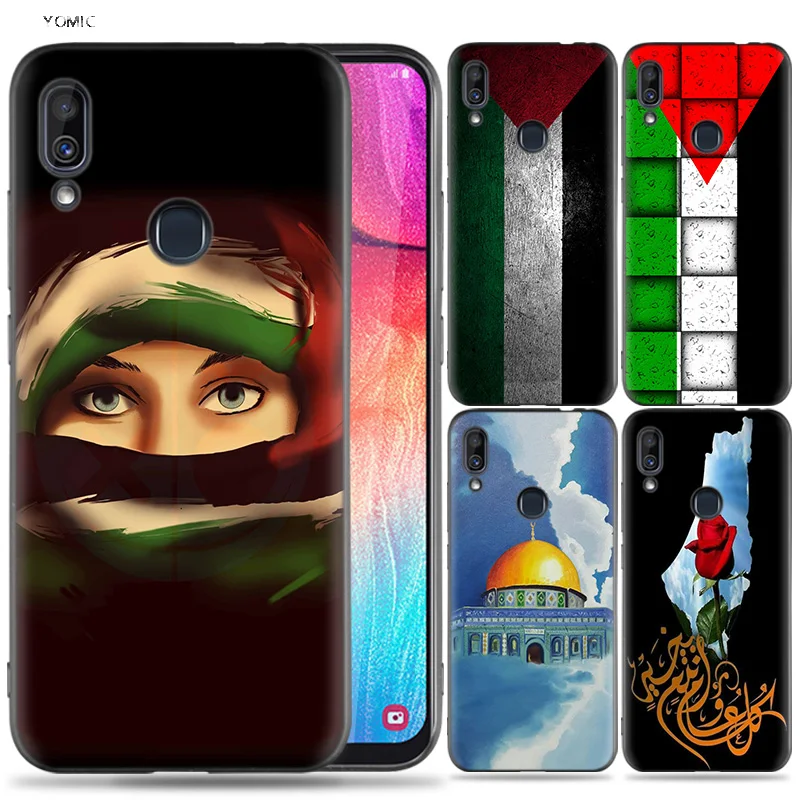 

Silicone Case for Samsung Galaxy A30 A50 A10 A20 A70 A40 M10 M20 M30 A6 A8 J4 J6 J8 Plus A7 A9 2018 Palestine Broadsword Customi
