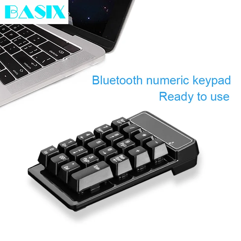 Беспроводная цифровая мини клавиатура Basix 19 клавиш Bluetooth для ПК|Клавиатуры| |