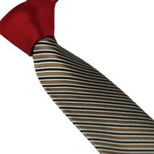 Галстук coahella уникальный стиль галстук красный Узел контрастный коричневый с черно-белый полосатый шейный платок из микрофибры обтягивающий галстук 6 см в ширину