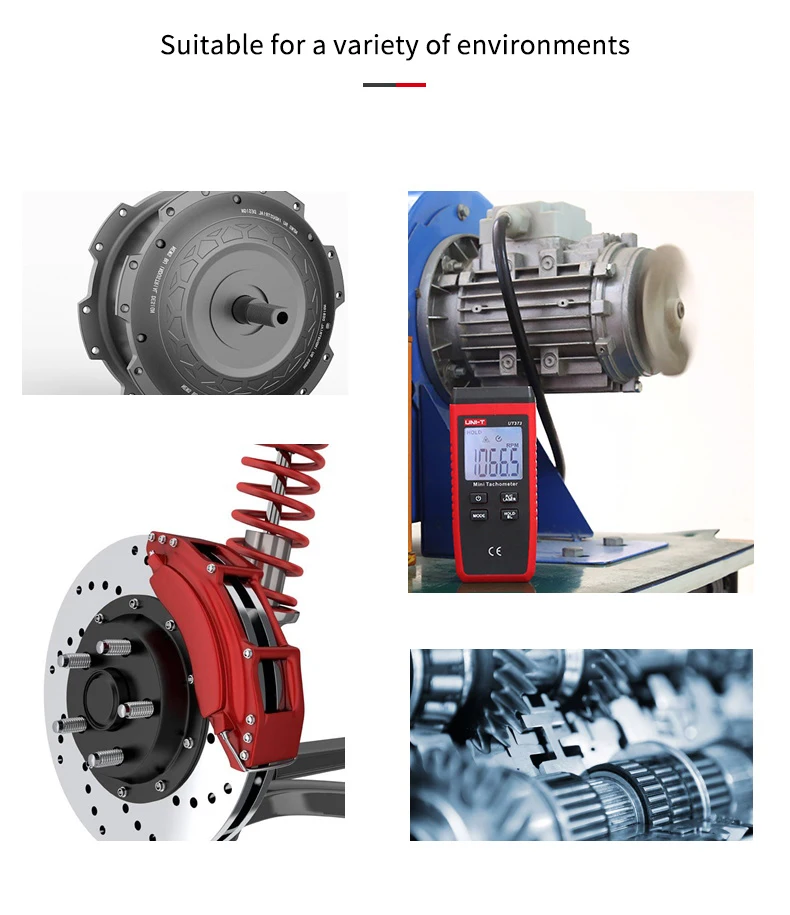 Refletor digital de laser ut373, tacômetro portátil