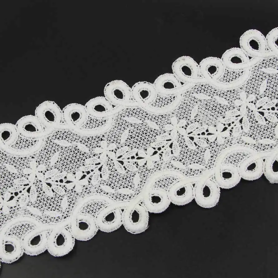 2 Yards DIY Elegant Woman Clothes Trims Flower Floral Lace Trims Sewing