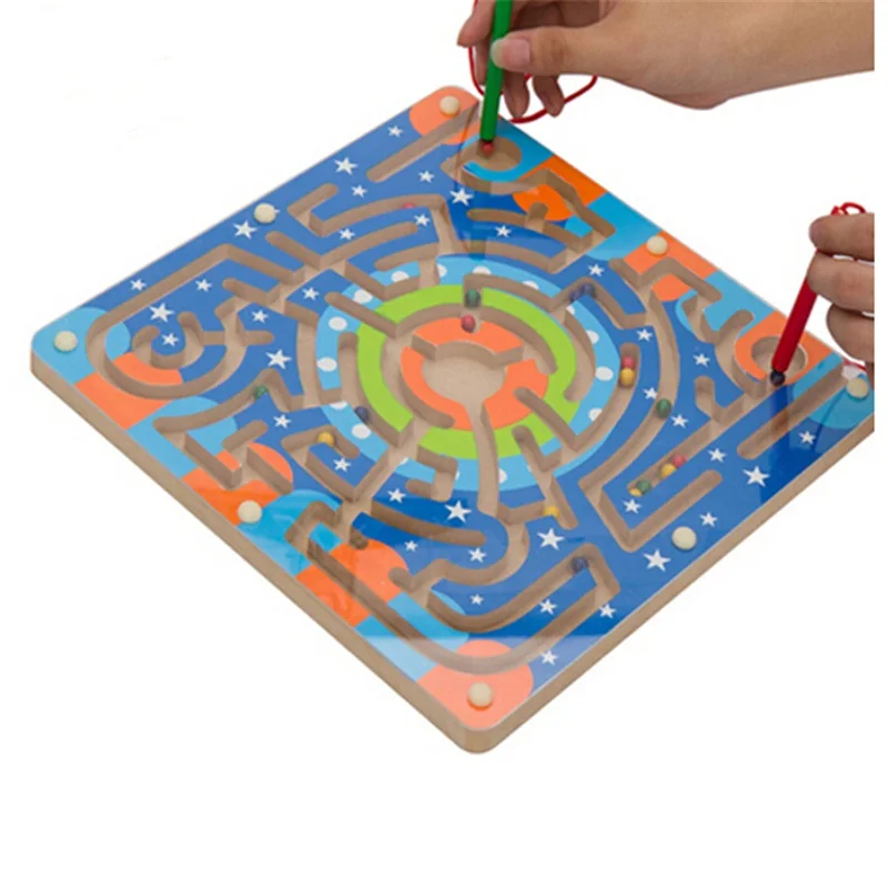 Wooden Maze Educational Development Toys Intelligence For Kids