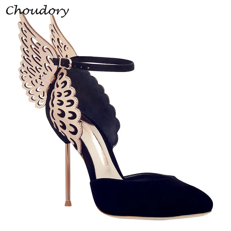 pumps with butterfly wings