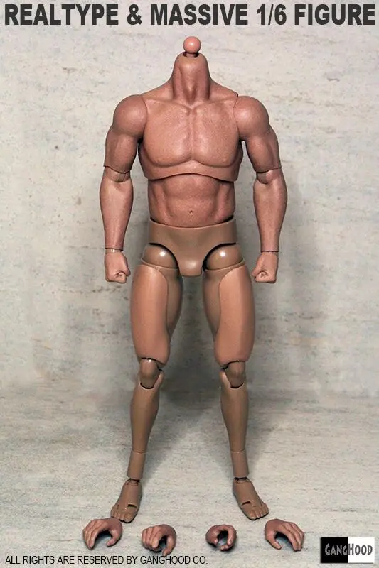 

1:6 scale Figure doll accessories Strong muscles male body for 12" Action figure doll.not include head and clothes