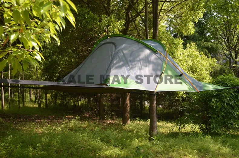 Rede à Prova Tenda para Caminhadas Árvore Suspensa Tenda Ultraleve Pendurado Casa Acampamento Dwaterproof Água 4 Temporada Mochila 220*200cm 12 casa acampamento rede à prova dwaterproof água