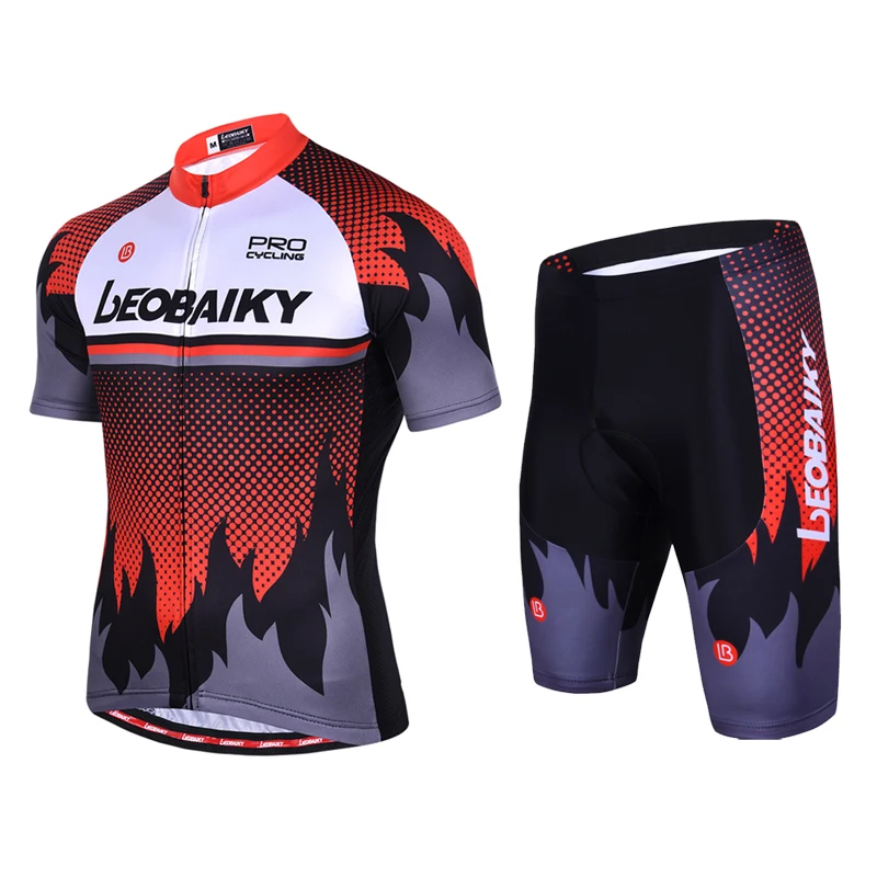 

Bicycle Clothes Men Cycling Sets Summer Short Sleeve Sport Wear Outfit Men's Mtb Jersey Set Pro Team Mountain Bike Clothing 2019
