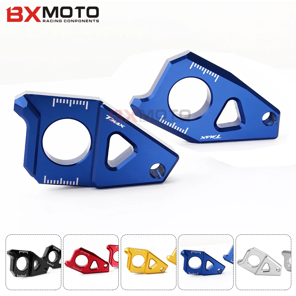 Новый мотоцикл CNC задняя ось шпинделя цепь регулировщик блоков подходит для Yamaha