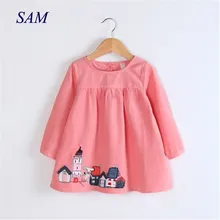 Г. Детские платья для девочек; осенняя одежда для маленьких девочек; детское платье принцессы с длинными рукавами и героями мультфильмов