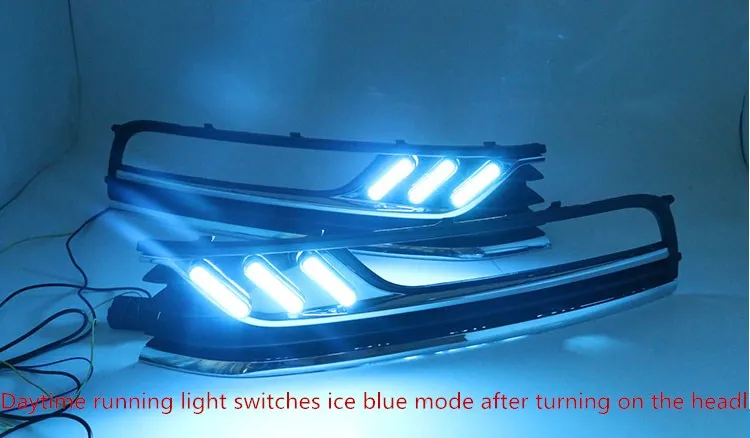EOsuns светодиодный DRL Противотуманные фары светильник для Volkswagen VW Passat B7 &quotблок