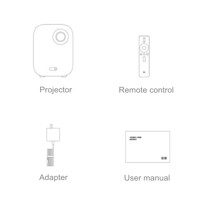  Xiaomi Mijia 4K Projector Home Theater Projector DLP 1080P Full HD Mini 3D Projector AI Voice Contr