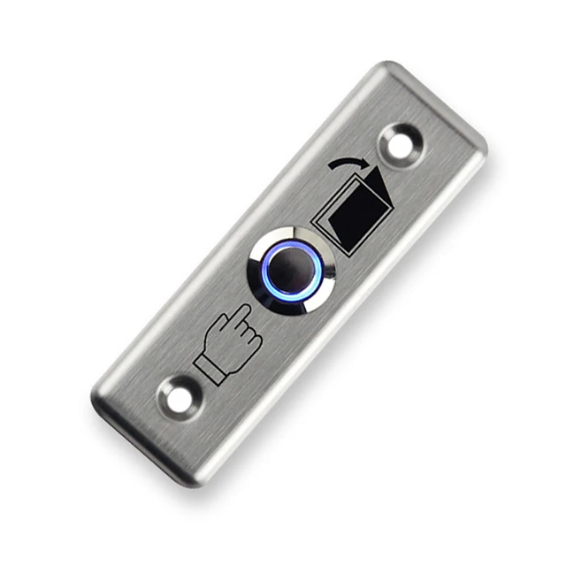 Metal Stainless Switch door exit button push to open Home Release Button with LED Light For Access Control Lock System NO/COM 6