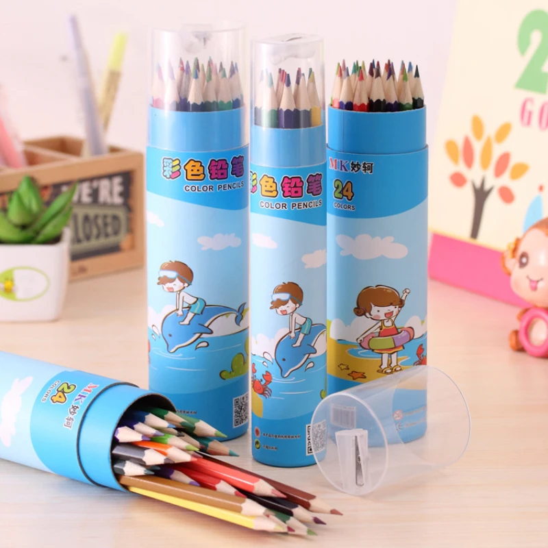 12/24/36 Color Pencil Colored Pencils Nature Wood Non toxic Pencil