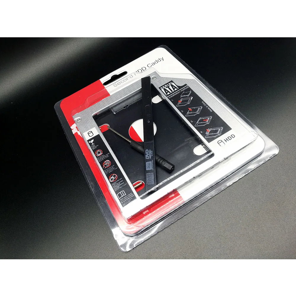 Free Shipping Universal Second 2.5 HDD Caddy 9.5mm SATA To SATA Hard Drive Adapter For Laptop CD DVD Optical Drive Bay Free Shipping Universal Second 2.5 HDD Caddy 9.5mm SATA To SATA Hard Drive Adapter For Laptop CD DVD Optical Drive Bay