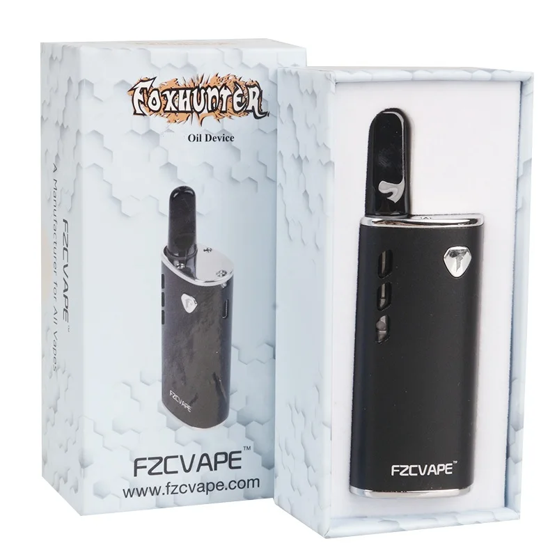 Электронная сигарета мод FZCVAPE Foxhunter Vape коробка мод 650mAh Подогрев батареи переменное напряжение электронная сигарета испаритель мод