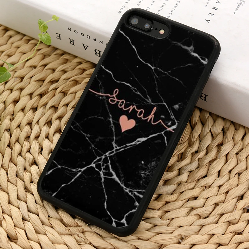 

MaiYaCa PERSONALISED ROSE GOLD MARBLE CUSTOM NAME Phone Case For iPhone 5 6 6s 7 8 plus 11 pro X XR XS max Samsung S6 S7
