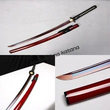 Handmade Folded Steel Red Samurai Sword Katana Sharp Edge Rubedo Blade Fashion Gift