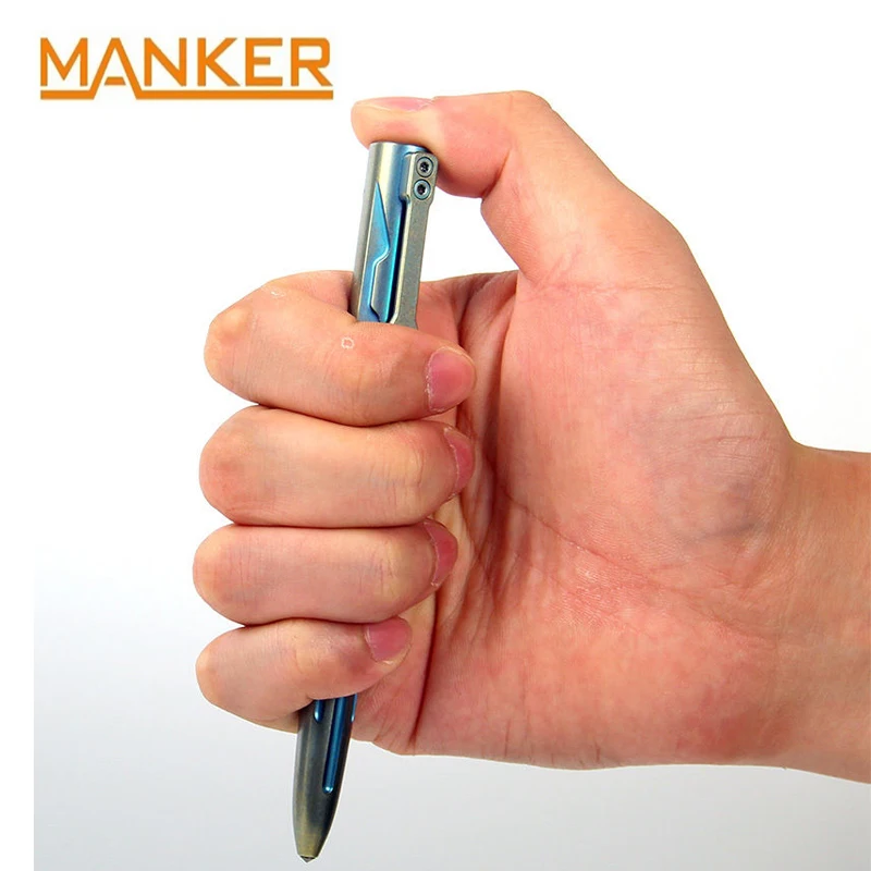 Manker P20 Titanium TC4 тактическая ручка из вольфрамовой стали стеклянный выключатель