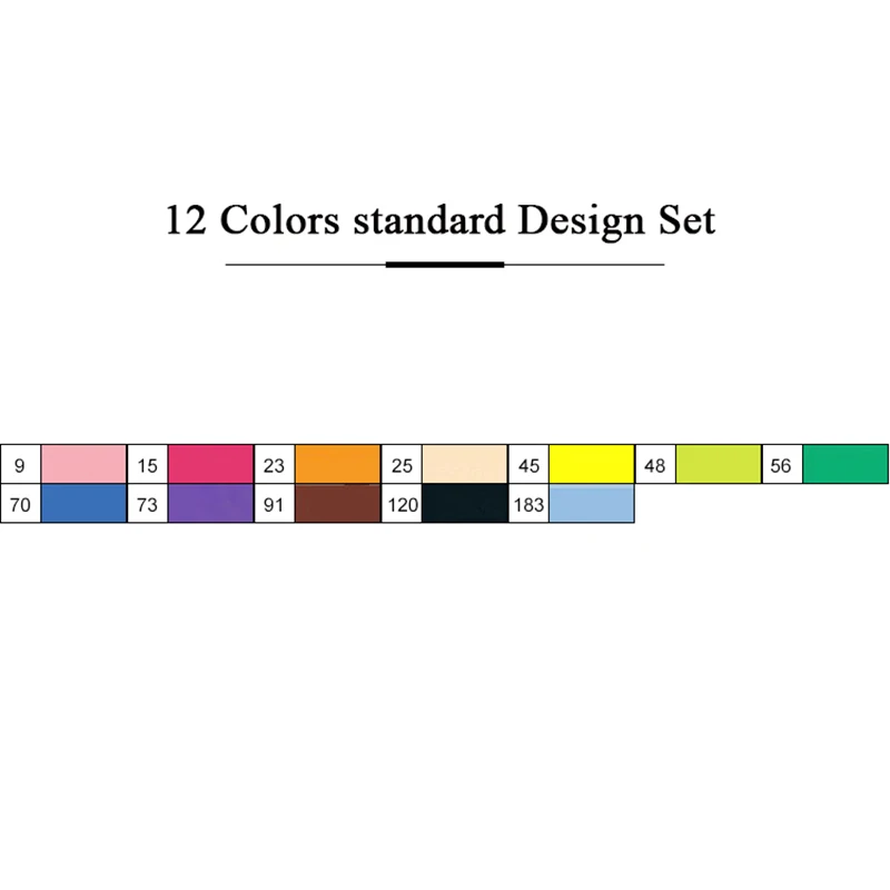12 цветов набор маркеров для живописи на спиртовой основе эскизные маркеры Кисть ручка для рисования манга дизайнерские принадлежности 168 цветов на выбор