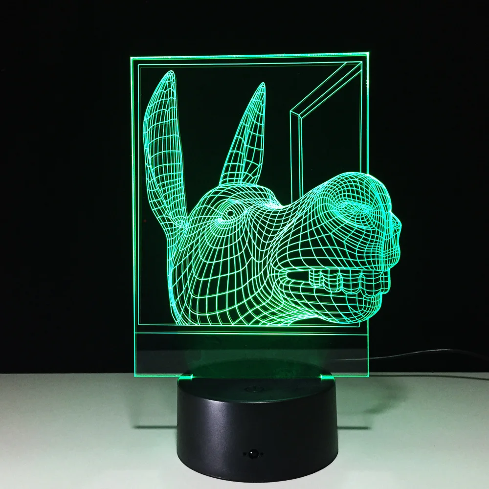 Usb Led 3d Light Fixtures Novelty Led Usb Acrylic Night Light Mini Led