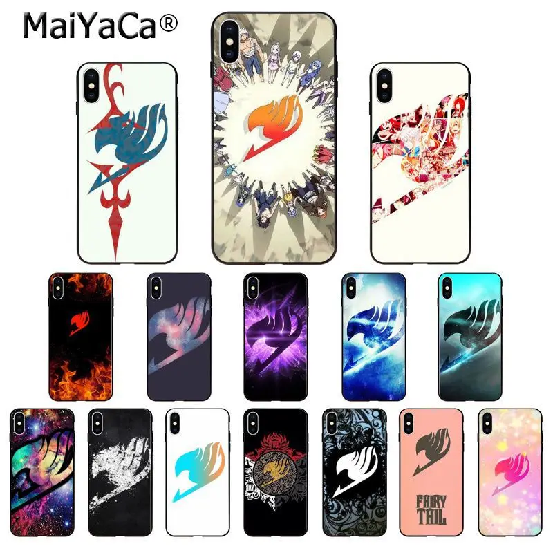 MaiYaCa Fairy Tail Logo Coque Shell Phone Case for iPhone 5 5Sx 6 7