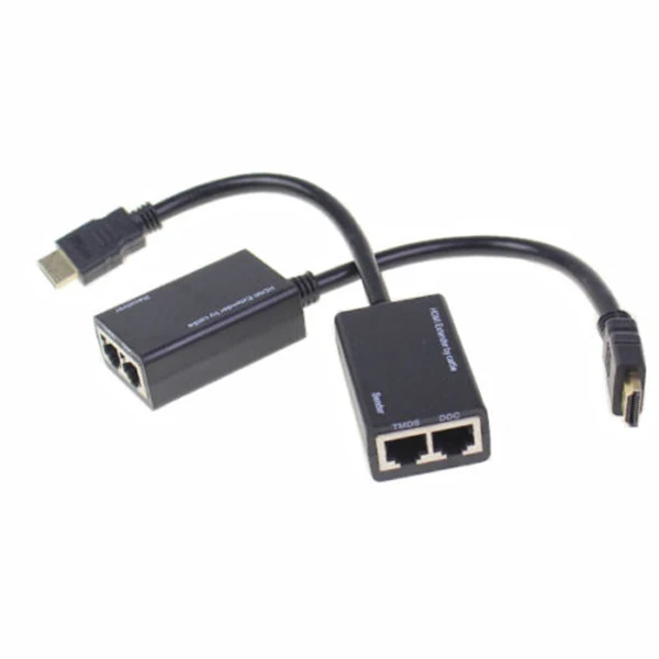 Высокое качество HDMI по CAT5e CAT6 LAN Ethernet балун расширитель репитер до 100 футов