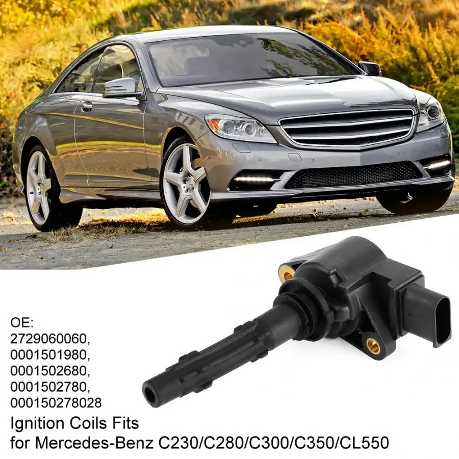 1 шт катушка зажигания s подходит для Mercedes-Benz C230 C280 C300 C350 CL550 2729060060 катушка зажигания Разъемы система зажигания