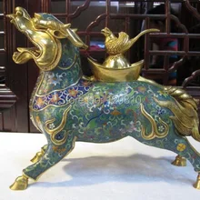 Китай Regius Pure Bronze Дракон kylin Foo Dog Кадило