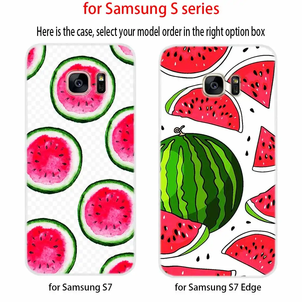 Чехол с изображением фруктов арбуза граната для Samsung Galaxy S8 S9 S10 S20 S30 Plus Uitra Lite Cover S10E