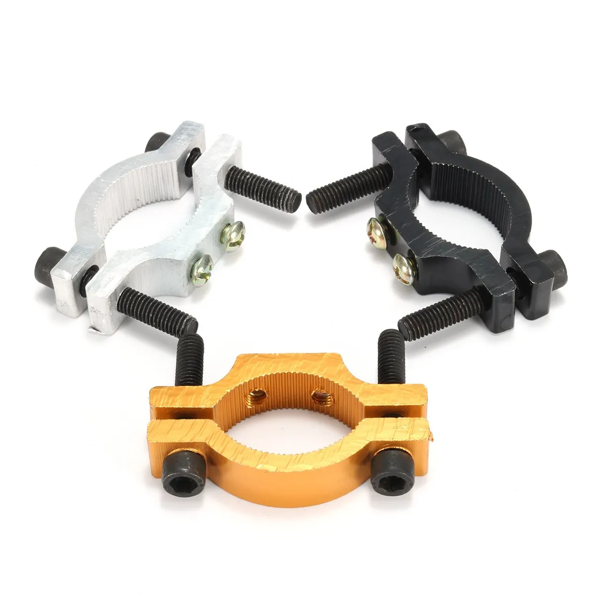 Motorcycle E bike HeadLight Spotlight Mount Fixed Clamp Bracket Clip