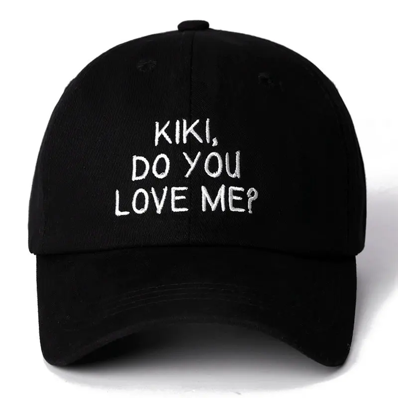 Высокая Качественный хлопок Дрейк в моем валки Kiki Do You Love Me Snapback Кепки для Для мужчин Для женщин в стиле «хип-хоп» папа шляпа бейсбольная Кепка Bone Гаррос - Цвет: Черный