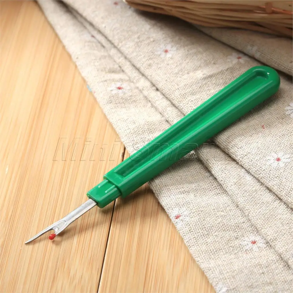 

1X Plastic Handle Seam Ripper Stitch Ripper Quick Unpicker Scrapbooking Cotton Sewing Thread Cutter Craft Tools Durable Hardness
