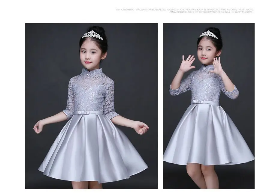 Baby Girl Kid Evening Party Dresses For Girl Wedding Princess Clothing 2017 New Solid Color Bow Moderator Dress Children Clothes HTB1rPS2QFXXXXc8XVXXq6xXFXXXi - Baby Girl Kid Evening Party Dresses For Girl Wedding Princess Clothing 2017 New Solid Color Bow Moderator Dress Children Clothes